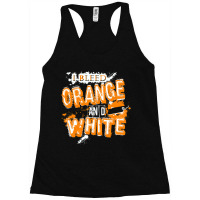 I Bleed Orange And White Tennessee Racerback Tank | Artistshot