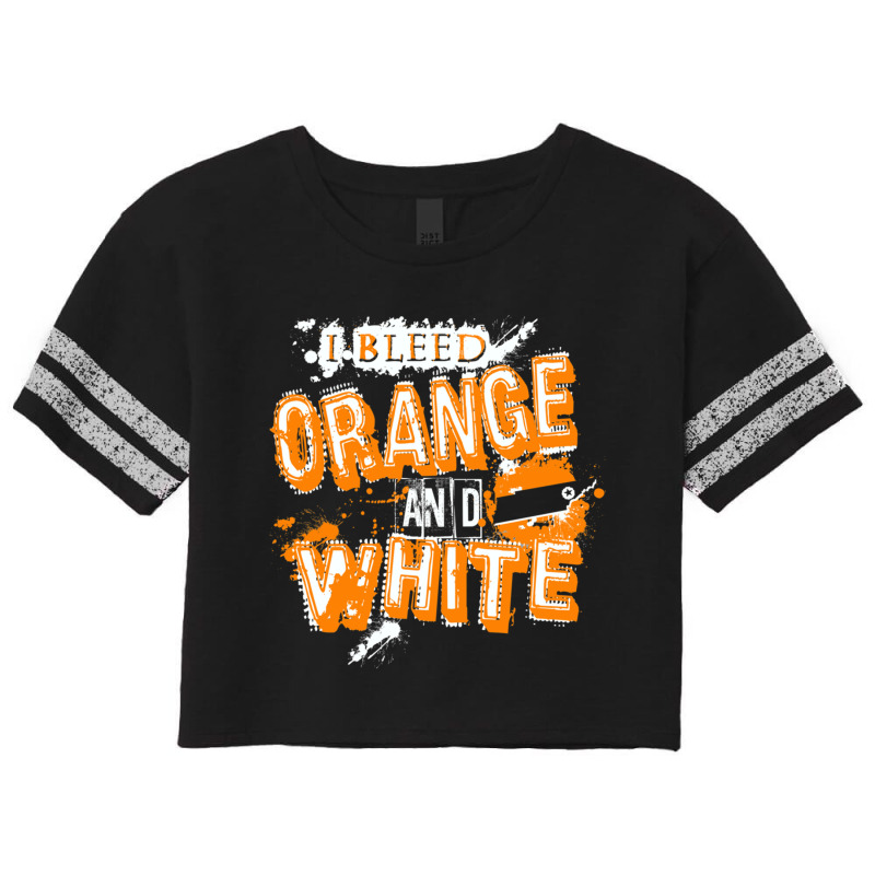 I Bleed Orange And White Tennessee Scorecard Crop Tee by LUISRIVER | Artistshot