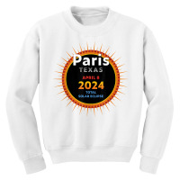 Paris Texas Tx Total Solar Eclipse 2024  2  T Shirt Youth Sweatshirt | Artistshot