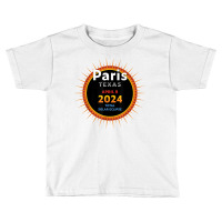 Paris Texas Tx Total Solar Eclipse 2024  2  T Shirt Toddler T-shirt | Artistshot