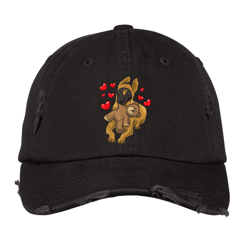 Belgian Malinois Belgian Shepherd Dog With A Heart T Shirt Vintage Cap by cm-arts | Artistshot