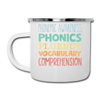 Reading Components Literacy Education Phonemic Awareness T Shirt Camper Cup | Artistshot