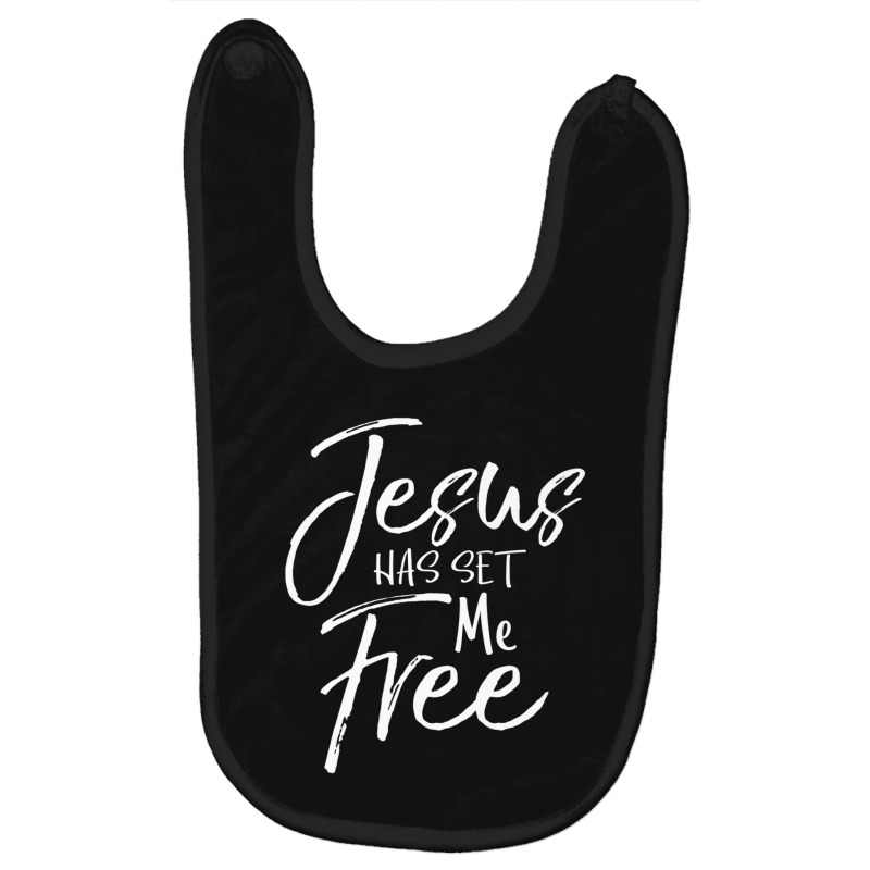 Christian Baptism Gift Jesus Has Set Me Free Baby Bibs by thangdinhsinhelf | Artistshot