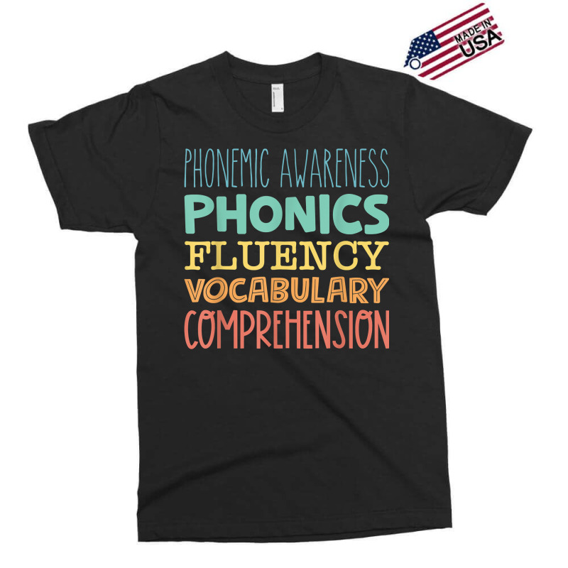 Reading Components Literacy Education Phonemic Awareness T Shirt Exclusive T-shirt | Artistshot