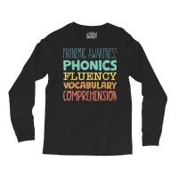 Reading Components Literacy Education Phonemic Awareness T Shirt Long Sleeve Shirts | Artistshot