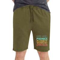 Reading Components Literacy Education Phonemic Awareness T Shirt Vintage Short | Artistshot