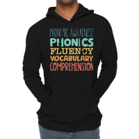 Reading Components Literacy Education Phonemic Awareness T Shirt Lightweight Hoodie | Artistshot