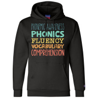 Reading Components Literacy Education Phonemic Awareness T Shirt Champion Hoodie | Artistshot