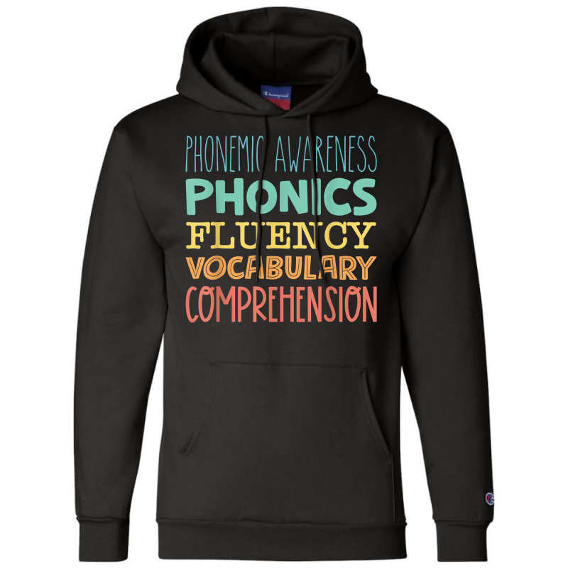 Reading Components Literacy Education Phonemic Awareness T Shirt Champion Hoodie | Artistshot