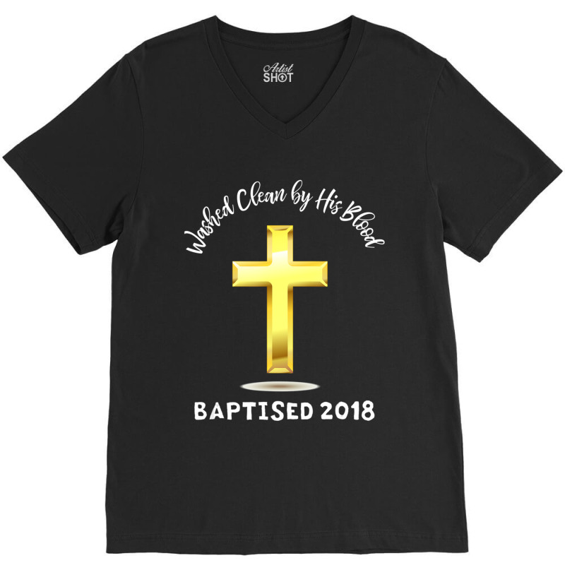 Christian Believer Baptism For Jesus Followers V-neck Tee | Artistshot