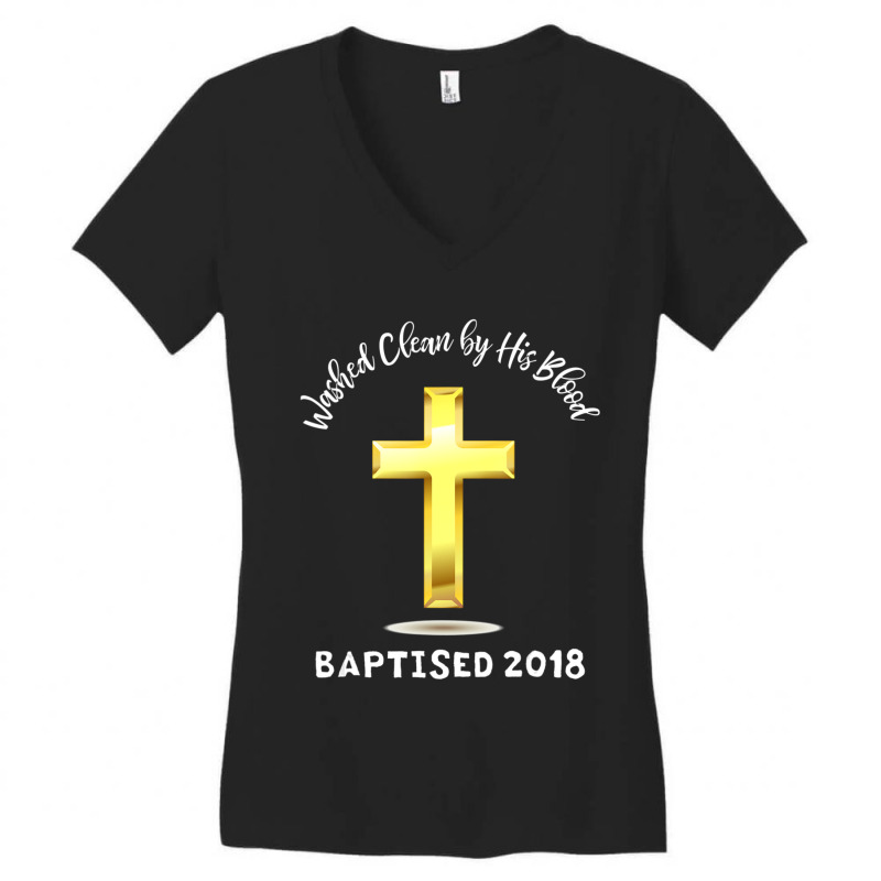 Christian Believer Baptism For Jesus Followers Women's V-Neck T-Shirt by thangdinhsinhelf | Artistshot