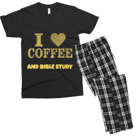 Christian Bible Study And Coffee Men's T-shirt Pajama Set | Artistshot