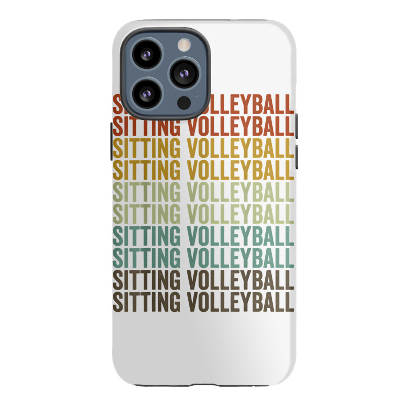 Sitting Volleyball Sports Retro T Shirt Iphone 13 Pro Max Case | Artistshot