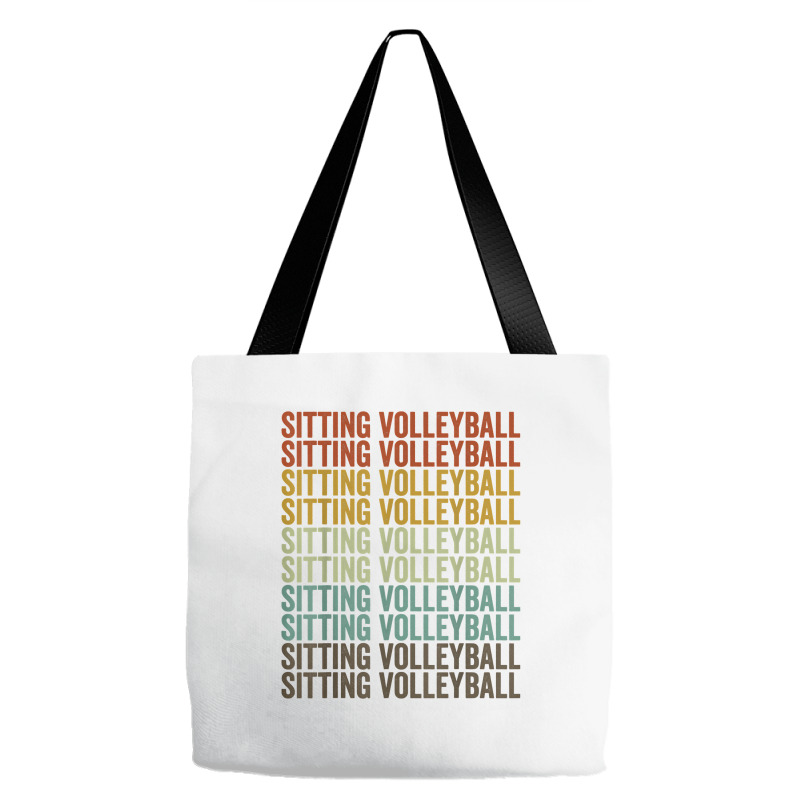 Sitting Volleyball Sports Retro T Shirt Tote Bags | Artistshot