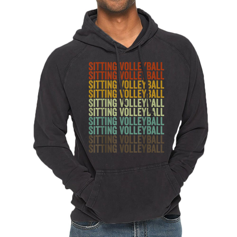 Sitting Volleyball Sports Retro T Shirt Vintage Hoodie | Artistshot