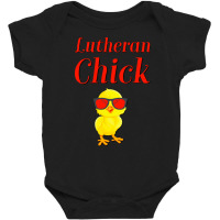 Lutheran Chick Martin Luther Rose Lutheraner Evangelisch Pullover Hood Baby Bodysuit | Artistshot