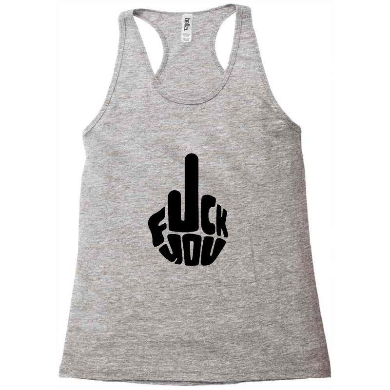 Middle Finger Racerback Tank by BeckyMoroney | Artistshot