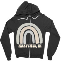 Maryville Tennessee Rainbow Pastel Zipper Hoodie | Artistshot