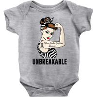 Womens Ehlers Danlos Syndrome Warrior Unbreakable Strong Woman V Neck Baby Bodysuit | Artistshot