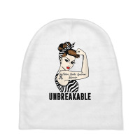 Womens Ehlers Danlos Syndrome Warrior Unbreakable Strong Woman V Neck Baby Beanies | Artistshot