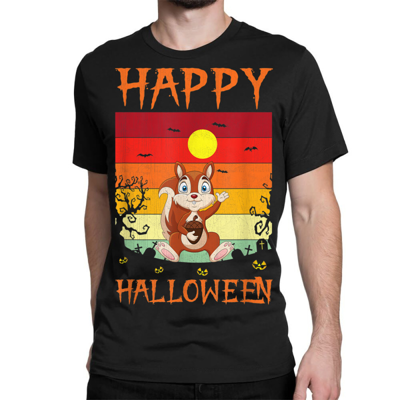 Retro Halloween Costumes Matching Squirrel Halloween Party Classic T-shirt | Artistshot