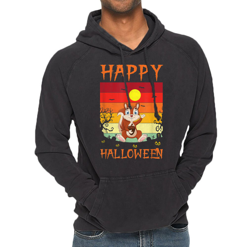 Retro Halloween Costumes Matching Squirrel Halloween Party Vintage Hoodie | Artistshot