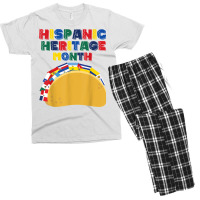 Hispanic Heritage Month Funny Tacos Latin American Countries T Shirt Men's T-shirt Pajama Set | Artistshot