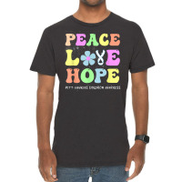 Peace Love Hope Pitt Hopkins Syndrome Phs Awareness T Shirt Vintage T-shirt | Artistshot