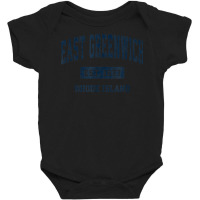 East Greenwich Rhode Island Ri Vintage Athletic Sports Desig Baby Bodysuit | Artistshot