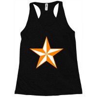 Orange And White School Colors Racerback Tank | Artistshot