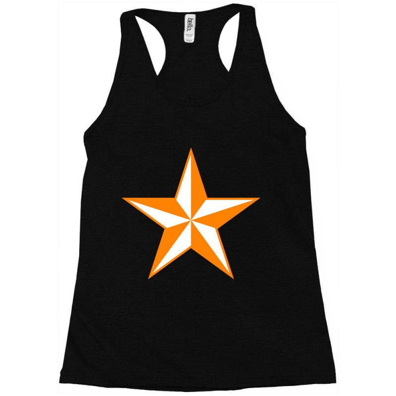 Orange And White School Colors Racerback Tank by LUISRIVER | Artistshot