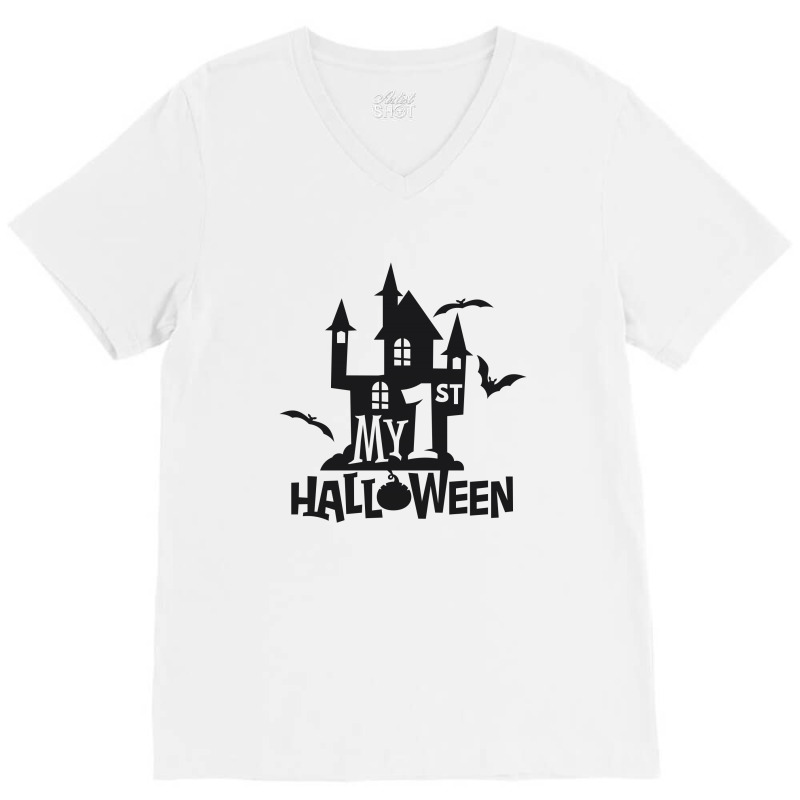 My 1st Halloween V-neck Tee | Artistshot