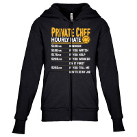 Private Chef Hourly Rate Funny Private Cook Culinary Cooking Long Slee Youth Zipper Hoodie | Artistshot