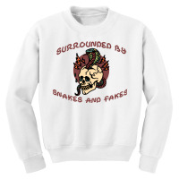 Snakes And Fakes Design Youth Sweatshirt | Artistshot