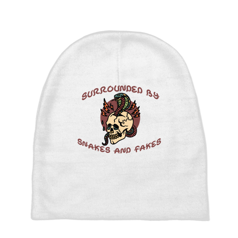 Snakes And Fakes Design Baby Beanies | Artistshot