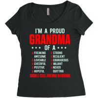 Sickle Cell Anemia Survivor Proud Grandma Anemic Warrior T Shirt Women's Triblend Scoop T-shirt | Artistshot