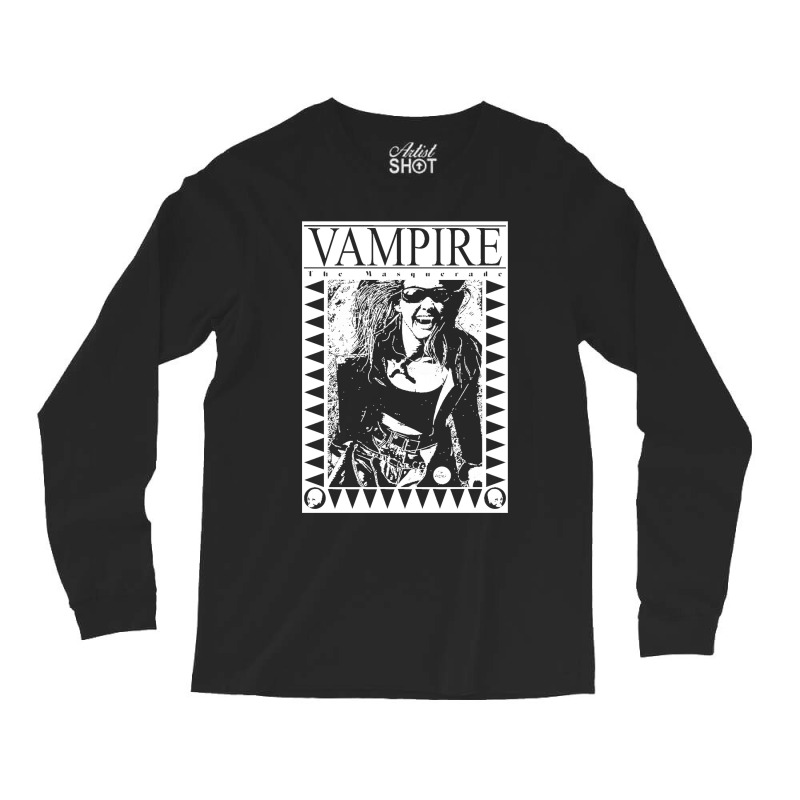 Retro Vampire The Masquerade Fitted Long Sleeve Shirts by cm-arts | Artistshot