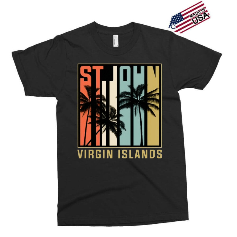 Virgin Islands Palm Trees Vacation, Virgin Islands, Palm Trees, St Joh Exclusive T-shirt by SHOPII888 | Artistshot