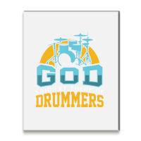 Christian Drummer Product And God Said Drummers Drum Sticks Metal Print Vertical | Artistshot