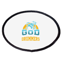 Christian Drummer Product And God Said Drummers Drum Sticks Oval Patch | Artistshot