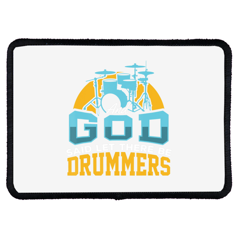 Christian Drummer Product And God Said Drummers Drum Sticks Rectangle Patch | Artistshot