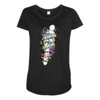 Natural Burial Floral Shroud Design For Funeral Directors Premium T Sh Maternity Scoop Neck T-shirt | Artistshot