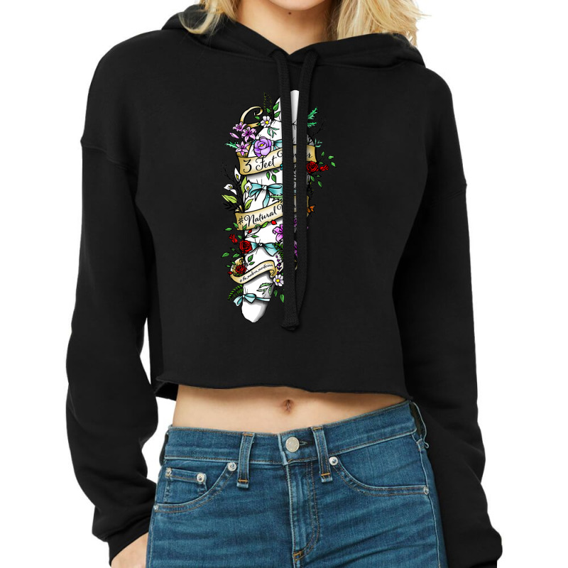 Natural Burial Floral Shroud Design For Funeral Directors Premium T Sh Cropped Hoodie by cm-arts | Artistshot