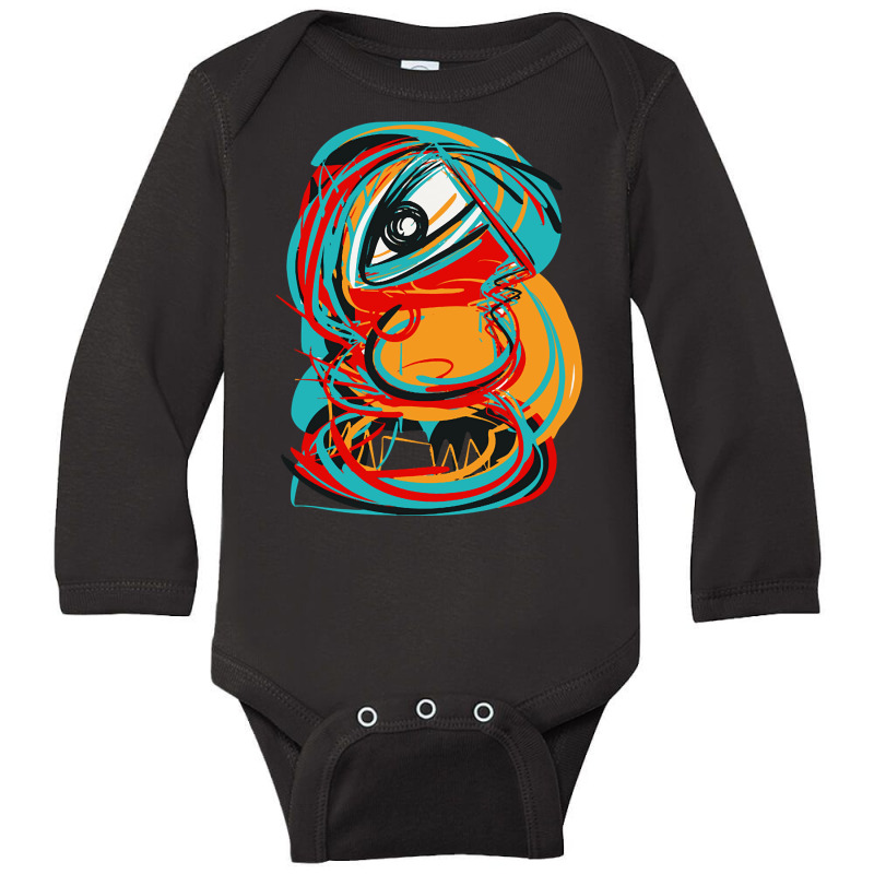 Cool Cyclope Street, Cool Cyclope Street Art, Cool Cyclope Street Pain Long Sleeve Baby Bodysuit by SHOPTYU | Artistshot