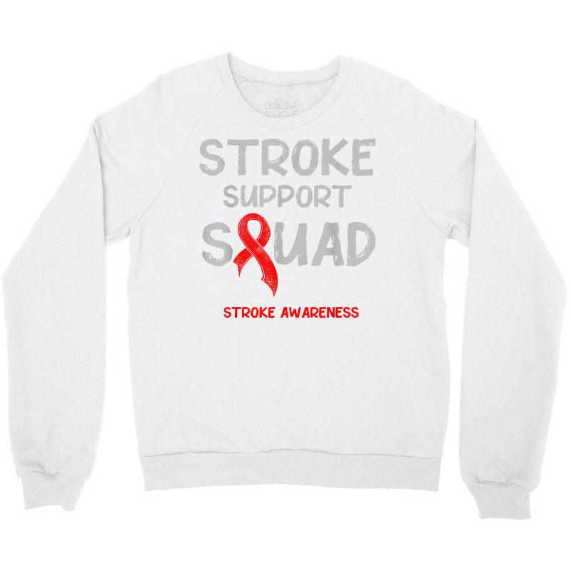 Stroke Awareness Survivor Squad Strong Warrior T Shirt Crewneck Sweatshirt | Artistshot