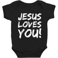 Christian Evangelism Gift Jesus Loves You!-yust2 Baby Bodysuit | Artistshot