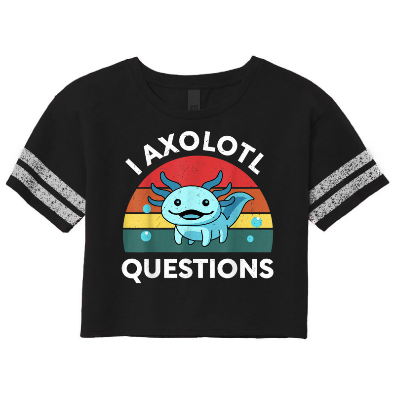 Retro Anime Shirt I Axolotl Questions Amine Lovers Gift T Shirt Scorecard Crop Tee by tebaekivoti | Artistshot