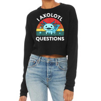 Retro Anime Shirt I Axolotl Questions Amine Lovers Gift T Shirt Cropped Sweater | Artistshot