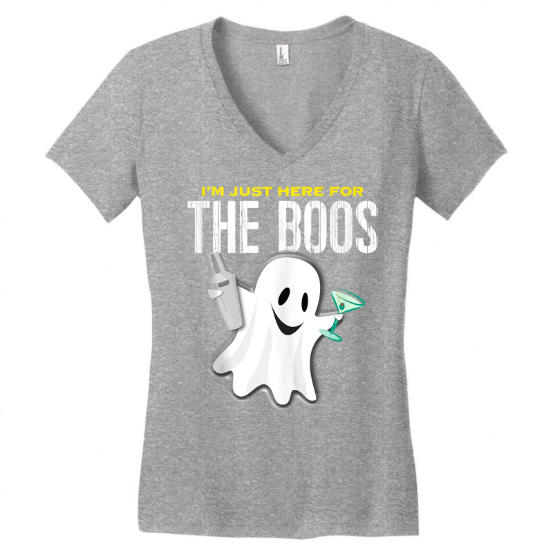 I'm Just Here For The Boos   Halloween Martini Shaker Tank Top Women's V-Neck T-Shirt by gypijacite3 | Artistshot