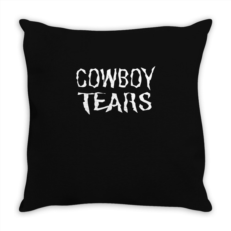 Cowboy Tears Throw Pillow | Artistshot